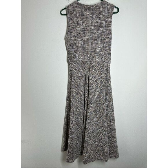 Calvin Klein Tweed Belted A-Line Midi Dress Size 10 - Picture 8 of 16
